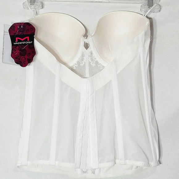 34B‎ Maidenform Sexy Strapless Floral Lace Bustier - Picture 2 of 4